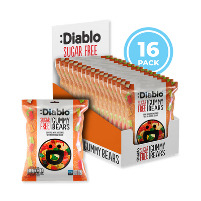 Holland & Barrett Diablo Sugar Free Gummy Bears 75g Pack of 16- Buy online at McGrocer