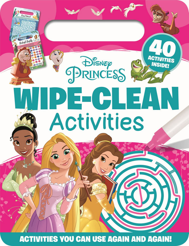 Disney Princess Wipe Clean Colouring Book Office Supplies ASDA   