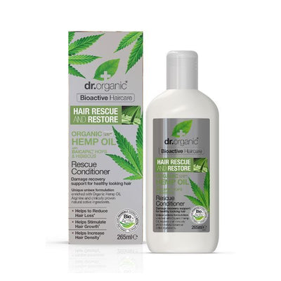 Superdrug Dr Organic Hemp Oil Rescue Hair Conditioner 265ml- Buy online at McGrocer