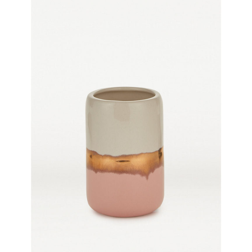 George Home Pink And Gold Reactive Glaze Tumbler General Household ASDA   