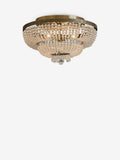 Brass Bamburgh ceiling light with glass beads, imported from the UK