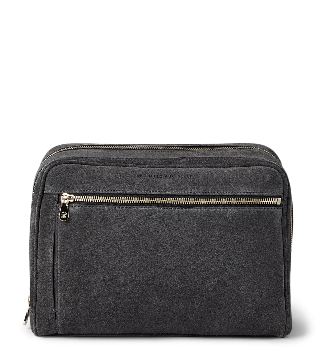 Brunello Cucinelli suede wash bag - British product