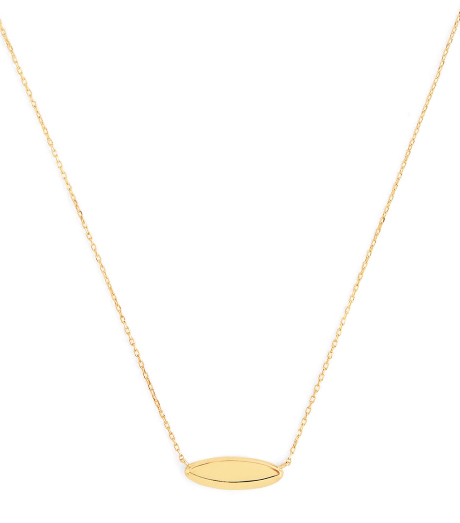 Astrid & Miyu Yellow Gold Plain Pendant Necklace