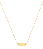 Astrid & Miyu Yellow Gold Plain Pendant Necklace