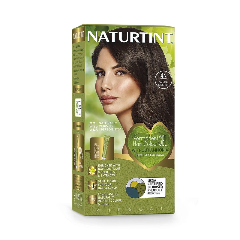 Naturtint permanent hair colour Chestnut 4N (British brand)