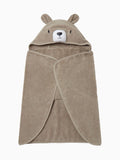 MORI bear hooded baby towel 75x75cm - British product