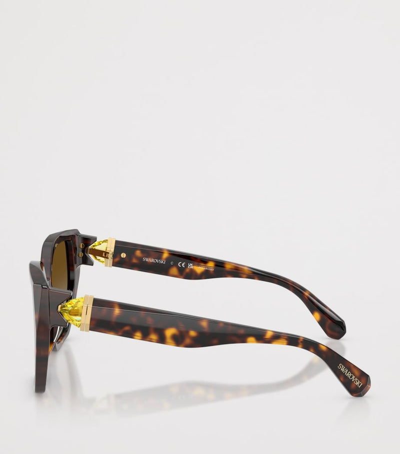 Swarovski irregular sunglasses SK6044U acetate frame, imported from the UK