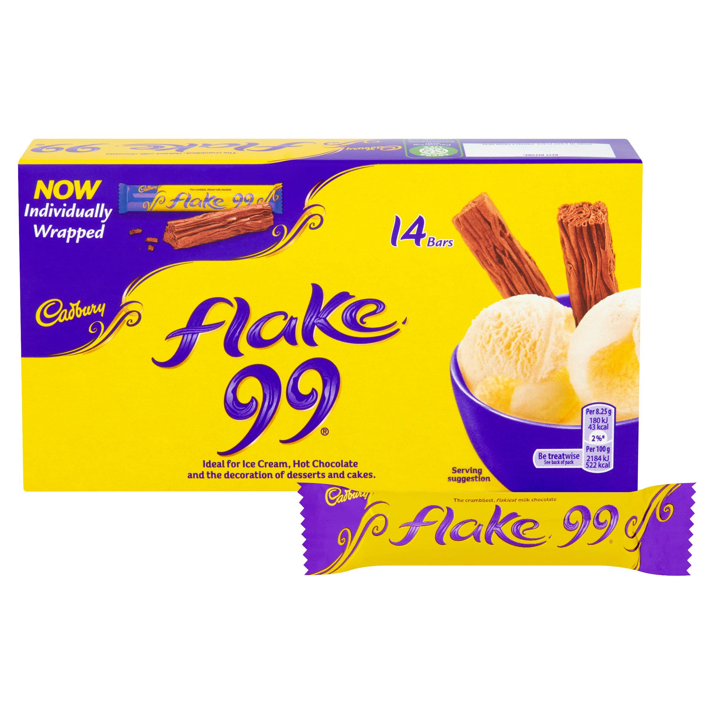 Cadbury Flake 99 Chocolate Mini Bars x14 114g GOODS Sainsburys   