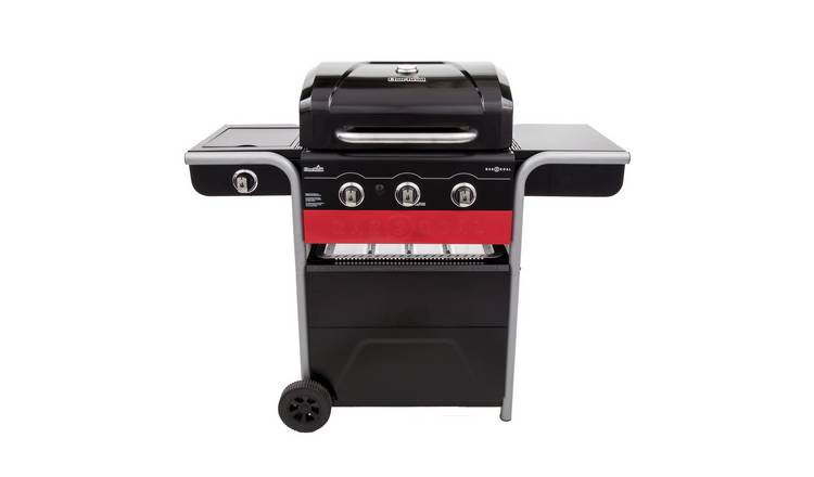 Char-Broil 3 burner gas and charcoal hybrid barbecue - British product