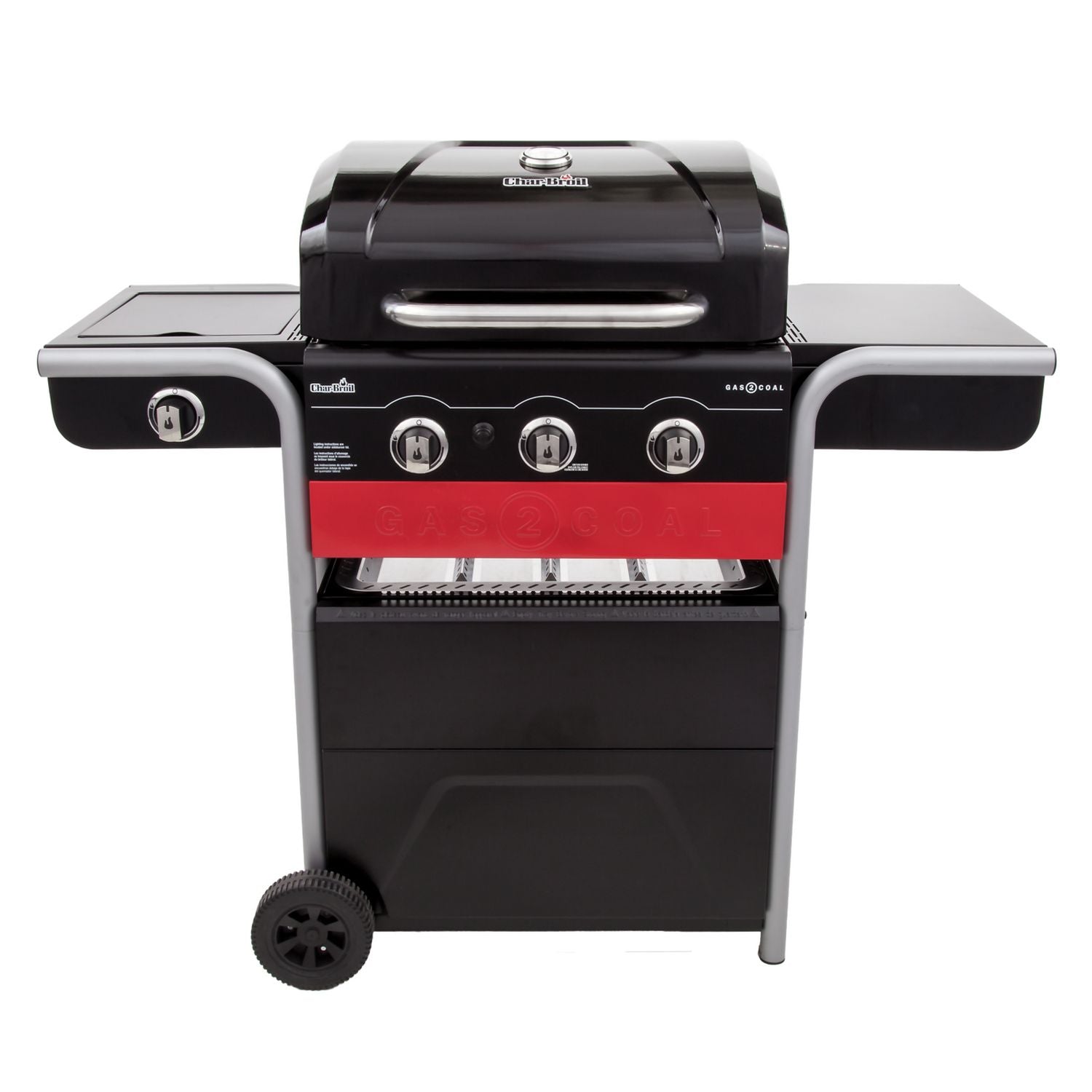 Char-Broil 3 burner gas and charcoal hybrid barbecue - British product