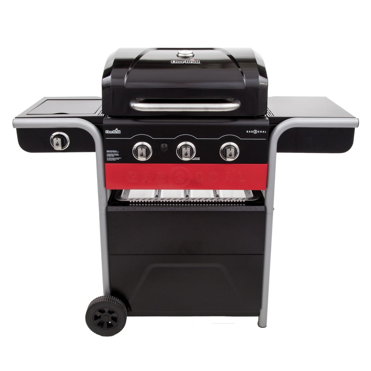 Char-Broil 3 burner gas and charcoal hybrid barbecue - British product