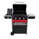 Char-Broil 3 burner gas and charcoal hybrid barbecue - British product
