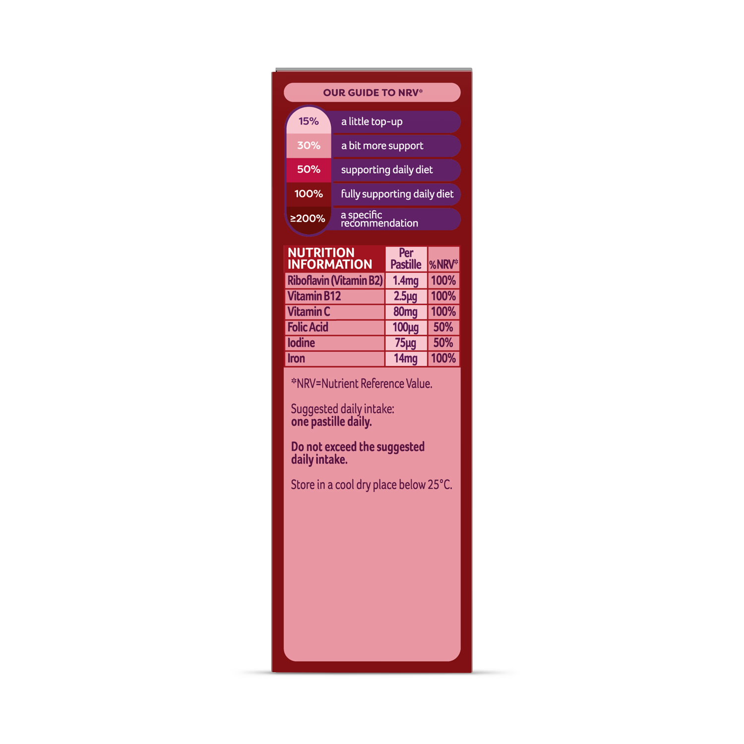 Bassetts multivitamin gummies Iron & Cherry 30 count, UK version