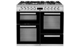Beko KDVF100X dual fuel range cooker stainless steel 100cm - British product