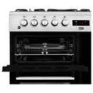 Beko KDVF100X dual fuel range cooker stainless steel 100cm - British product