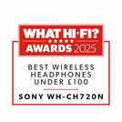 Sony WH-CH720N over-ear noise cancelling wireless headphones black (British brand)