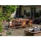 Habitat Amalfi 6 seater wooden patio set brown, UK version