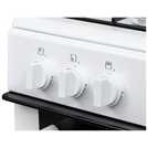 Bush twin cavity gas cooker in white, 60cm - British product