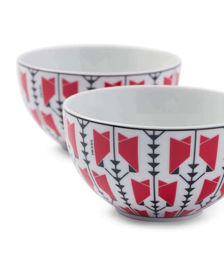 Prada Vienna Arrows cereal bowls 12cm, imported from the UK