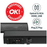 Majority Teton 2.1Ch soundbar with subwoofer - British product