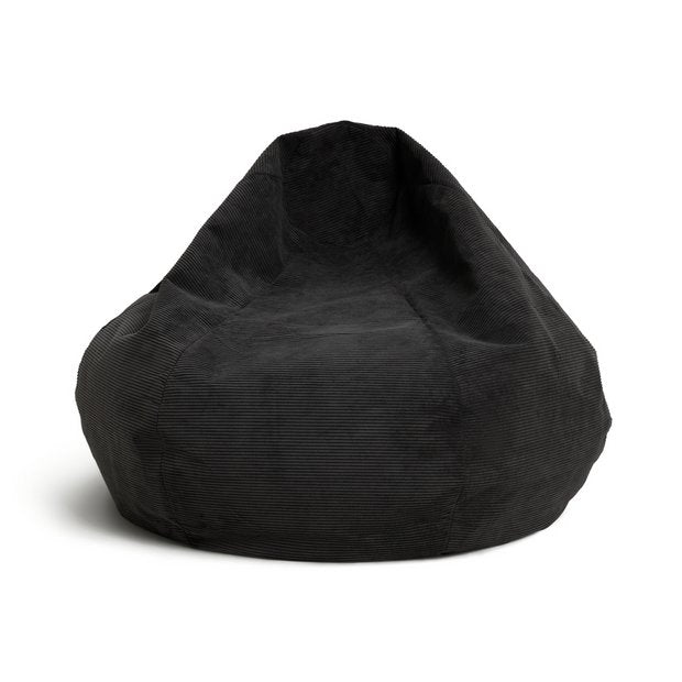 Kaikoo Ayrton Cord Grey beanbag 55x70x70cm, UK version