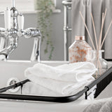 Home Essentials Super White face cloths 2 pack 30cm x 30cm, UK version