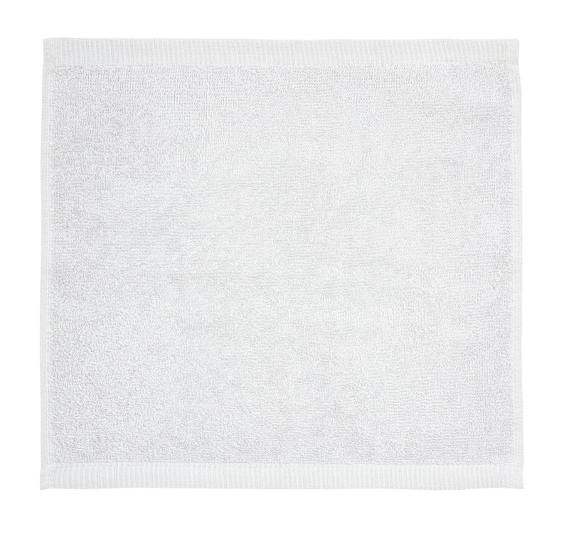 Home Essentials Super White face cloths 2 pack 30cm x 30cm, UK version