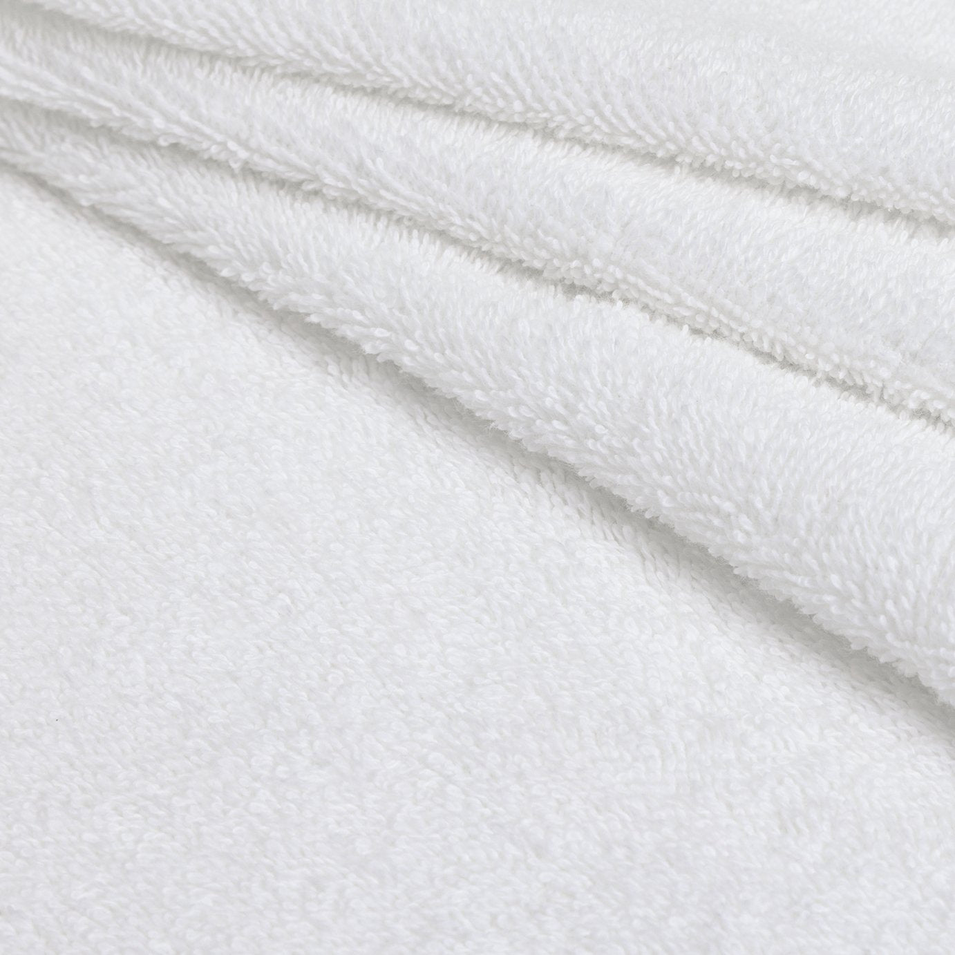 Home Essentials Super White face cloths 2 pack 30cm x 30cm, UK version