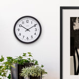 Acctim Retro Analogue Wall Clock Black 20cm - British product