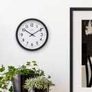 Acctim Retro Analogue Wall Clock Black 20cm - British product