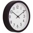 Acctim Retro Analogue Wall Clock Black 20cm - British product