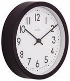 Acctim Retro Analogue Wall Clock Black 20cm - British product