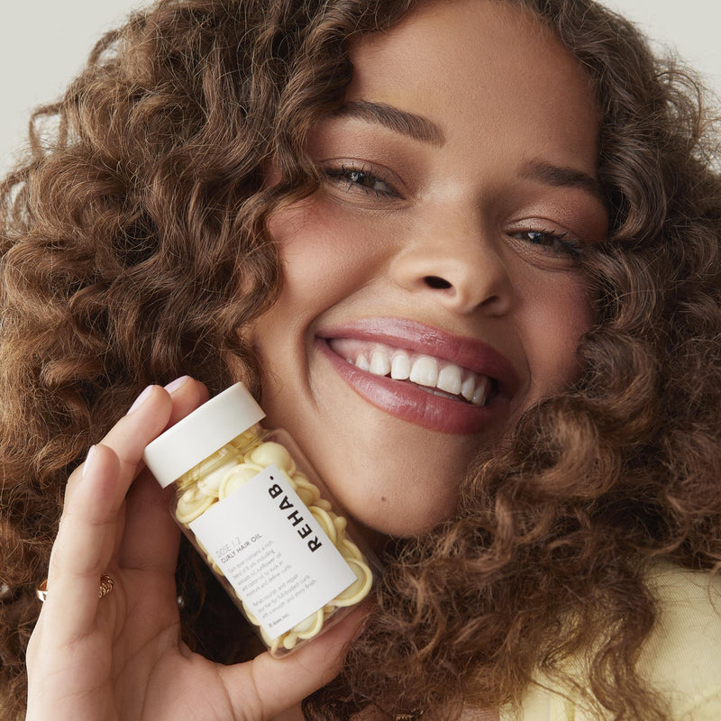 Rehab Dose 1.2 curly hair oil capsules, UK version
