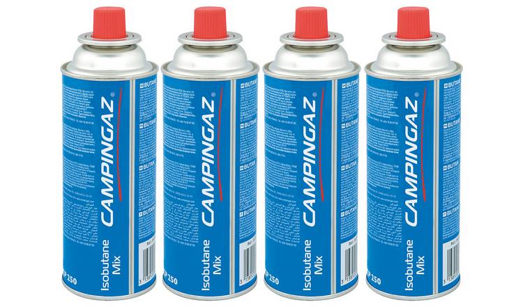 Campingaz resealable CP250 gas cartridge pack of 4 - British product