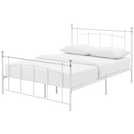 Argos Home Yani white double metal bed frame - British product