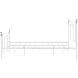 Argos Home Yani white double metal bed frame - British product