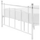 Argos Home Yani white double metal bed frame - British product