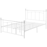 Argos Home Yani white double metal bed frame - British product