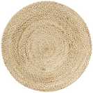 Habitat Braided Round Natural Jute Flatweave Rug 100cm, UK version