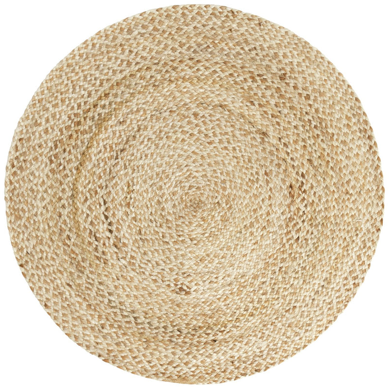 Habitat Braided Round Natural Jute Flatweave Rug 100cm, UK version