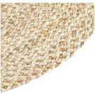 Habitat Braided Round Natural Jute Flatweave Rug 100cm, UK version
