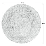 Habitat Braided Round Natural Jute Flatweave Rug 100cm, UK version