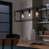 Argos Home Carriage Metal Flush Ceiling Light Matt Black - British product
