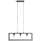 Argos Home Carriage Metal Flush Ceiling Light Matt Black - British product