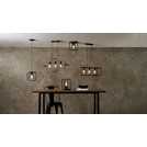 Argos Home Carriage Metal Flush Ceiling Light Matt Black - British product