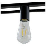 Argos Home Carriage Metal Flush Ceiling Light Matt Black - British product