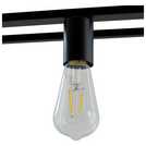Argos Home Carriage Metal Flush Ceiling Light Matt Black - British product
