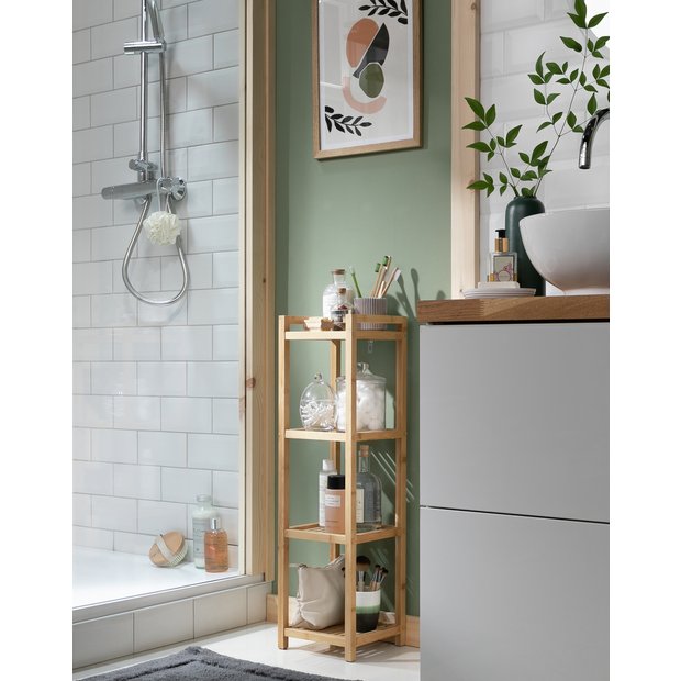 Habitat bamboo storage caddy with four shelves (British brand)