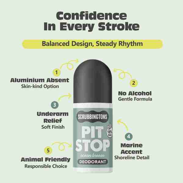Scrubbingtons deodorant Ocean Breeze 4x75ml - British product