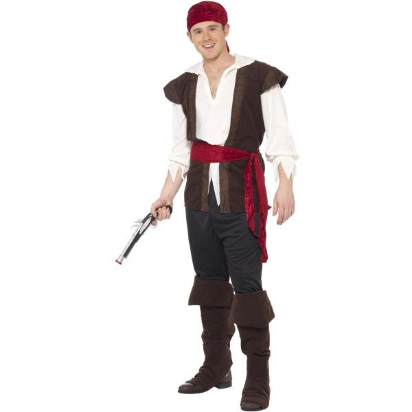 Smiffys Pirate Deck Mate Costume with accessories - British product